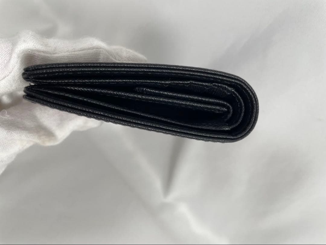 未使用 agnes b. アニエスベー 二つ折り財布 レザー バイフォールド