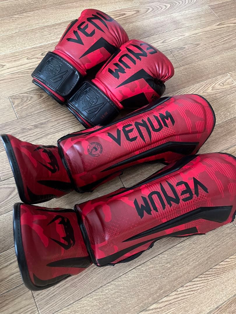 Venum ヴェノム ベノム 2点セット　ボクシング　 レッド カモフラージュ