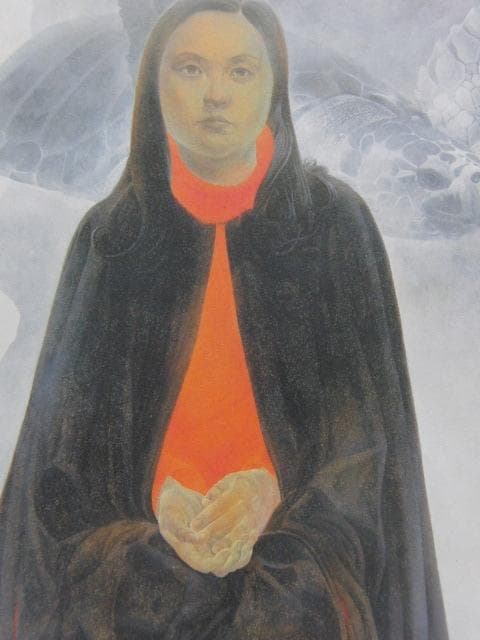 藤井康夫、【娘の休日（水族館）】、希少な額装用画集より