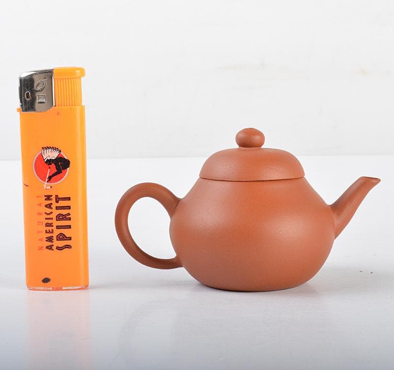 中国　荊渓恵孟臣製　紫砂　朱泥　急須　茶壷　V R4446