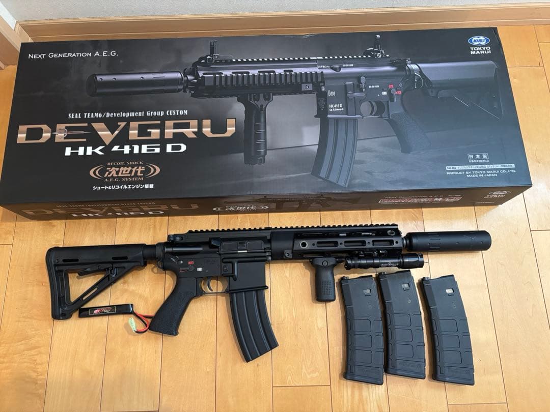 次世代電動ガン DEVGRU HK 416 D カスタム　リポ化済み