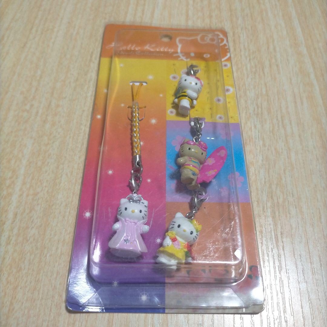 キティ　グッズコレクション　根付　4P　ストラップ