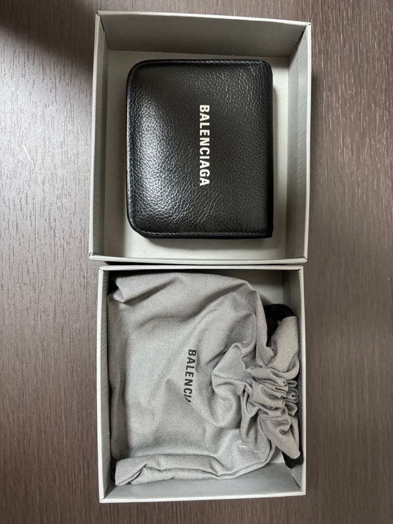 【SAM】BALENCIAGA ブラック 二つ折り財布