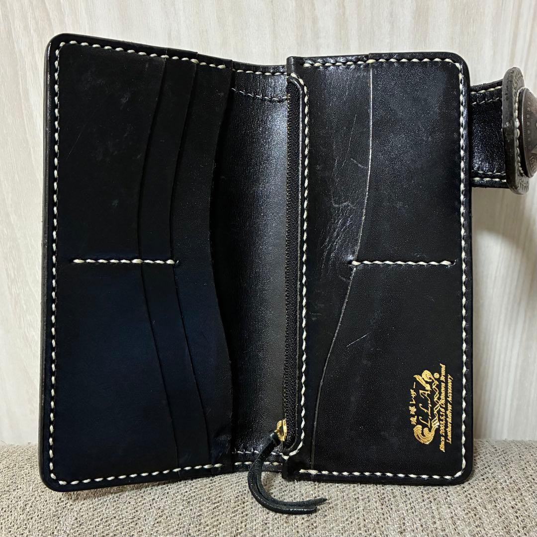 長財布 琉球レザー L.L.A 首里織 ロングウォレット