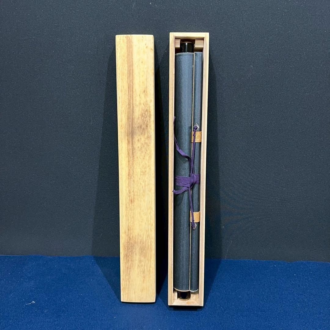 13 蓮如上人/六字名号/南無阿弥陀/墨書掛軸/金色装飾/工芸