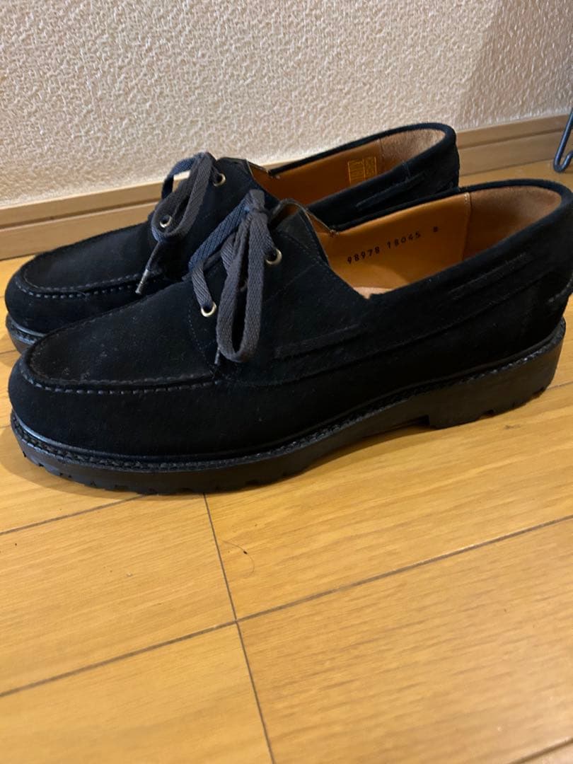 JALAN SRIWIJAYA デッキシューズ　黒スエード