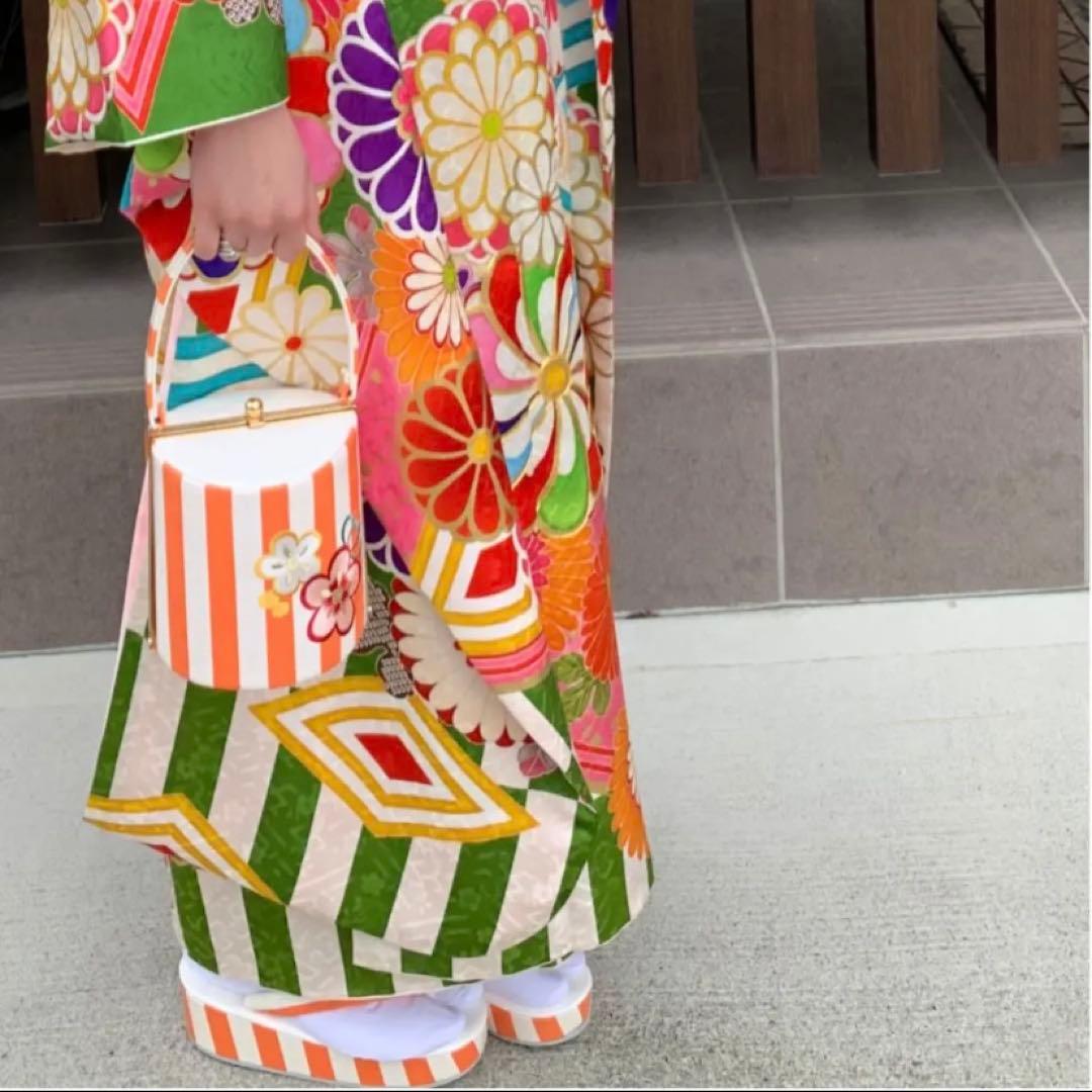 成人式　草履バックセット　　オンディーヌ