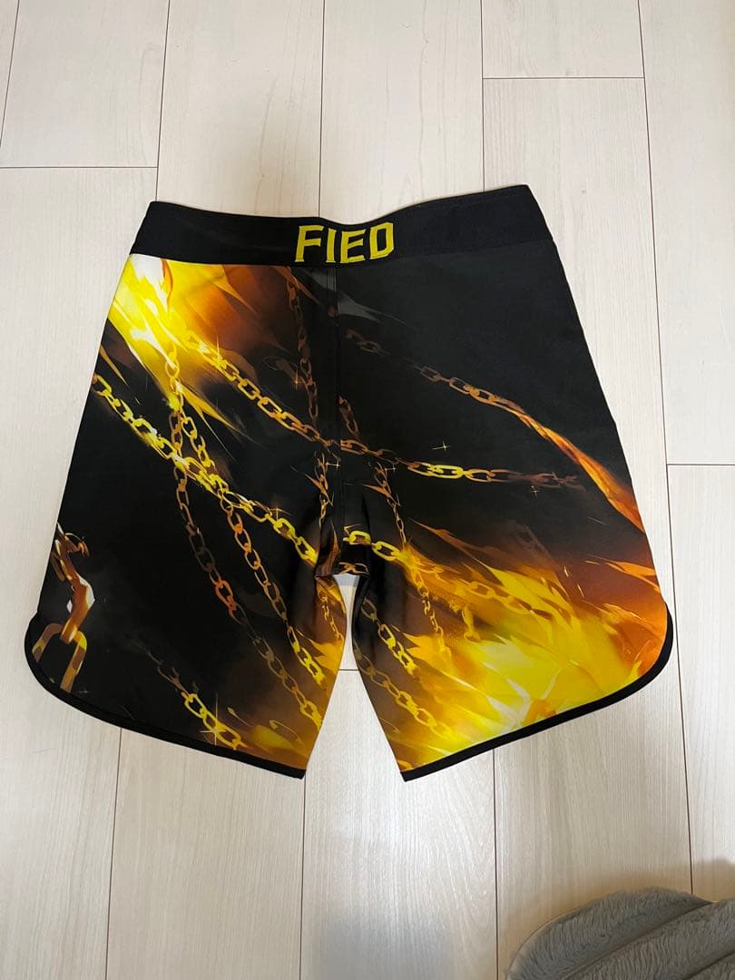 FIED サーフパンツ　リングチェーンゴールドブラック