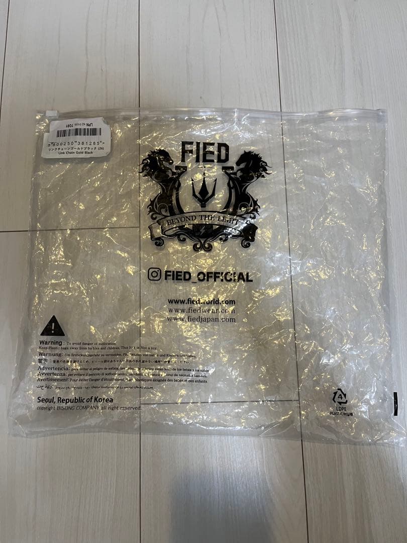 FIED サーフパンツ　リングチェーンゴールドブラック