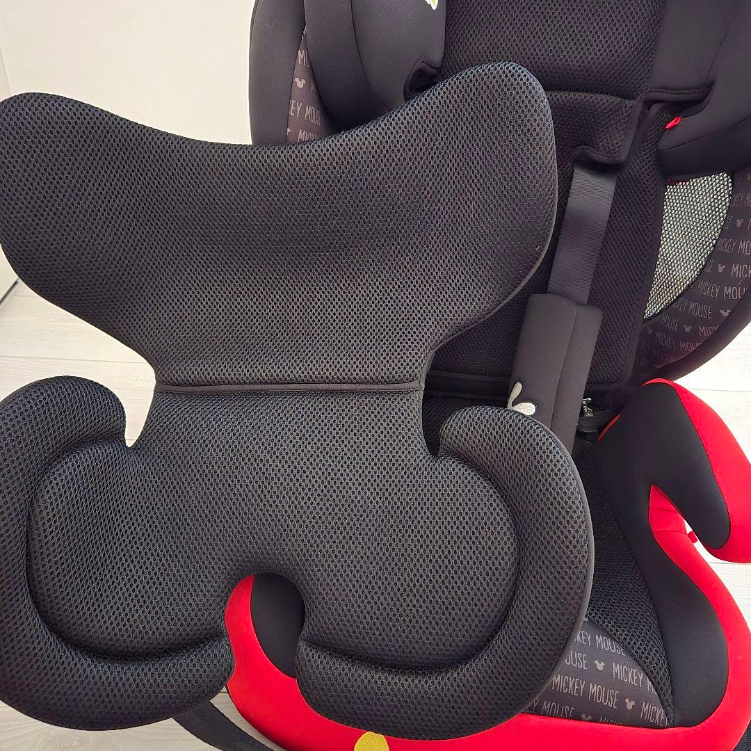 ディズニーハーネスジュニアFIX ミッキーマウス ISOFIX ジュニアシート