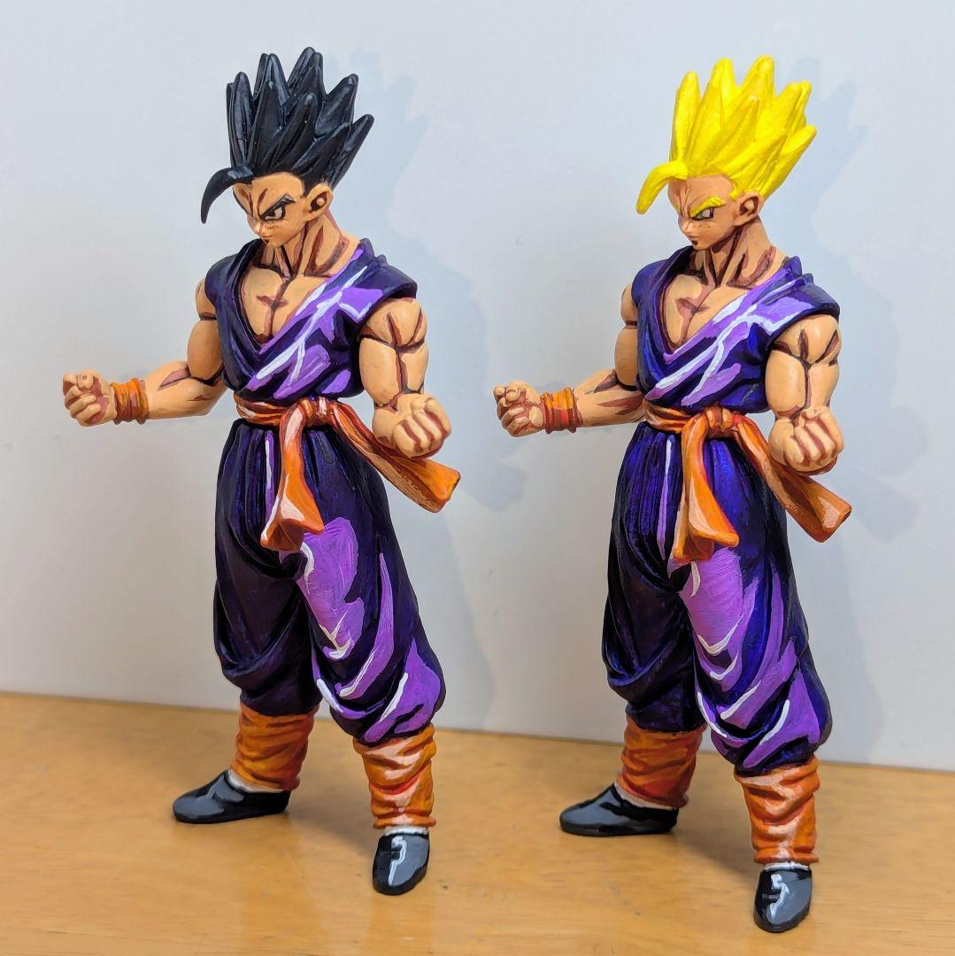 ドラゴンボール　フィギュア　リペイント　HGシリーズ 孫悟飯２体セット