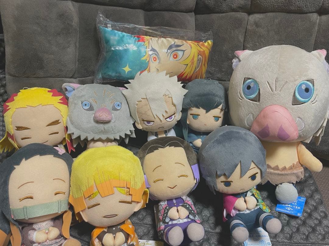 鬼滅の刃ぬいぐるみ9体セット　リストレストクッション