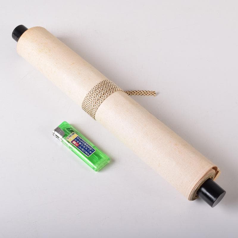 掛軸　前大徳　細合喝堂筆　一行書　「松無古今色」　共箱　C　7719A