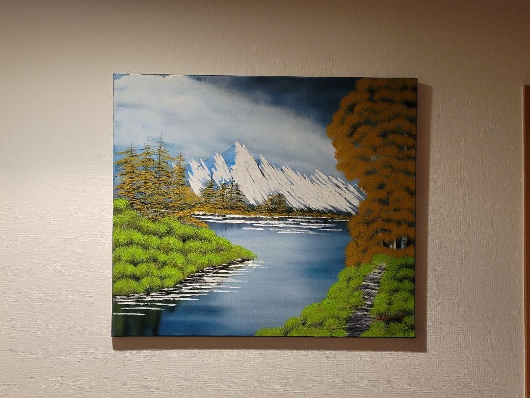 絵画 Winter Mountains