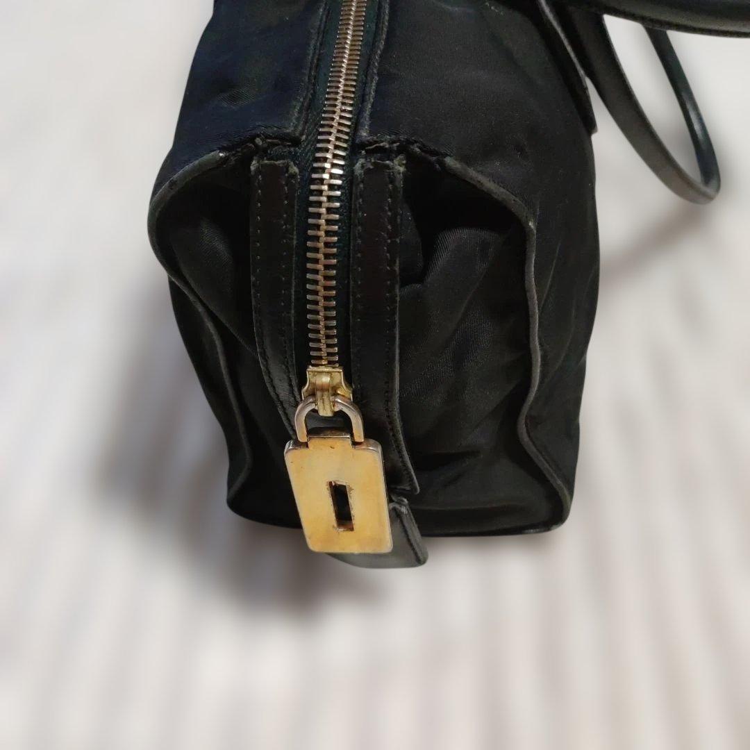 PRADA 　TESSUTO CITY NERO ボストンバッグ南京錠付