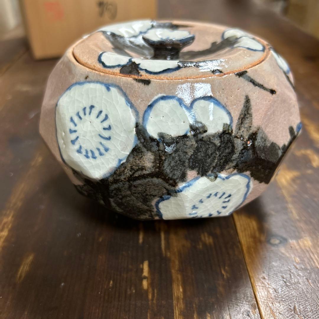 乾山写　蓋物　白梅　京焼　清水焼　美術品　工芸品