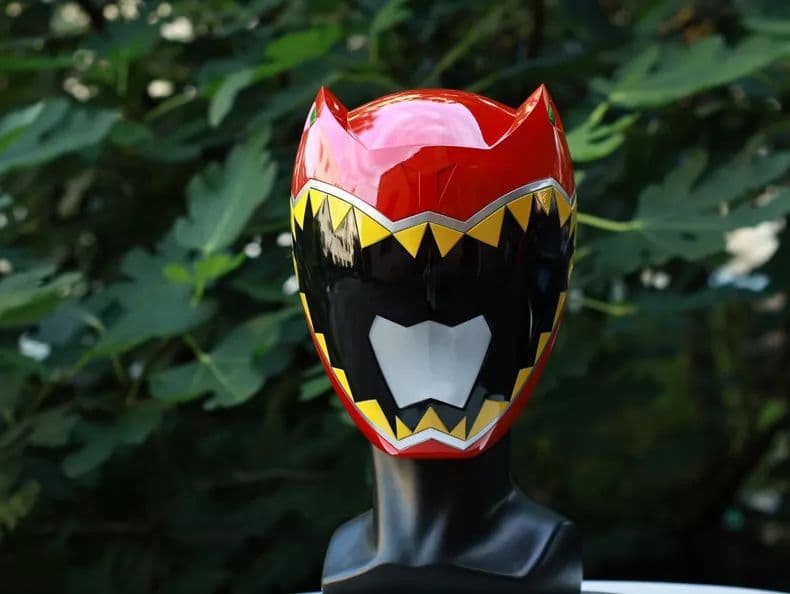 強龍紅（キョウリュウレッド） 1/1 成人着用可能ヘルメット (特撮コスプレ用)