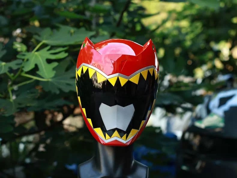 強龍紅（キョウリュウレッド） 1/1 成人着用可能ヘルメット (特撮コスプレ用)