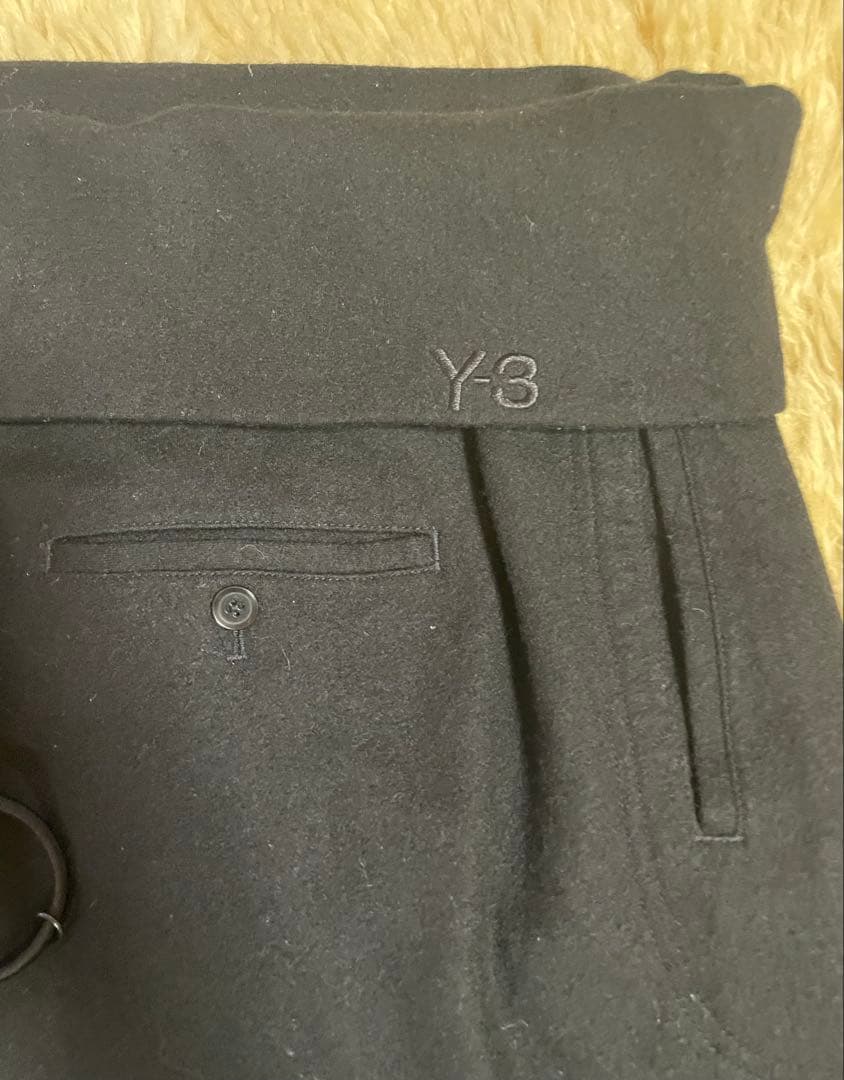【美品】Y-3 ワイスリー ウール サルエル ジョガー パンツ ブラック M/M