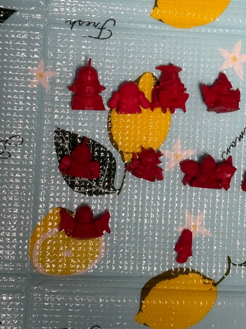 ガン消し　SDガンダム　赤　当時品