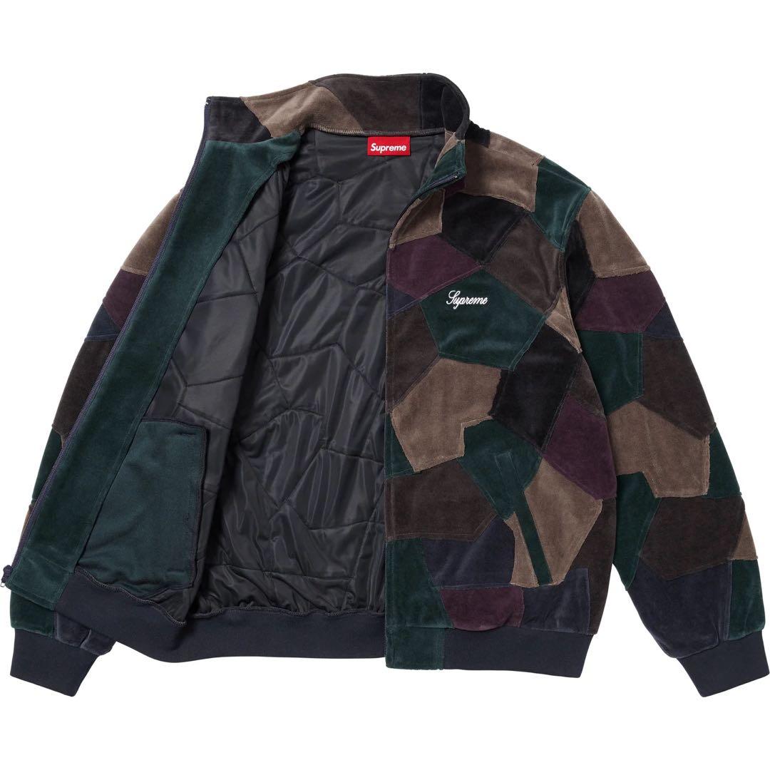 ジャケット・アウター Supreme Patchwork Velour Track Jacket
