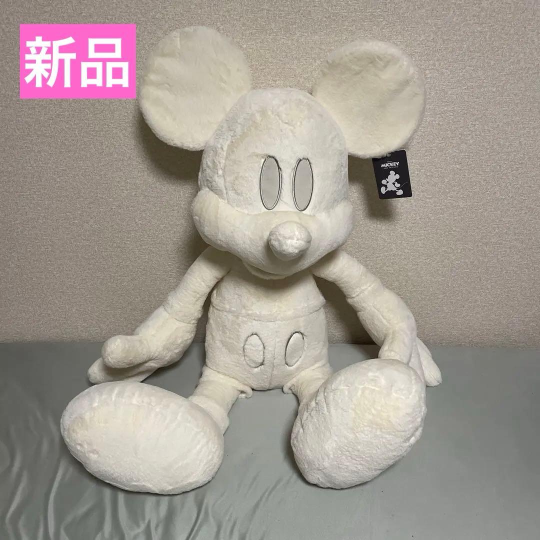 コストコ　ミッキーぬいぐるみ　ホワイト　100㎝