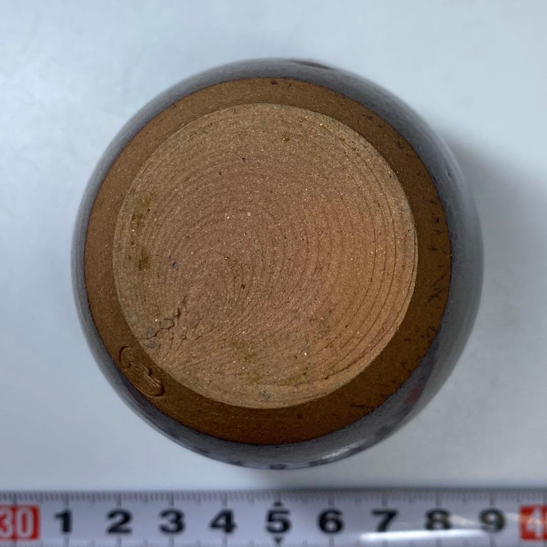 ☆茶3 笹田有祥 肩衝茶入 共箱 h7.8cm 東キ7-1025②