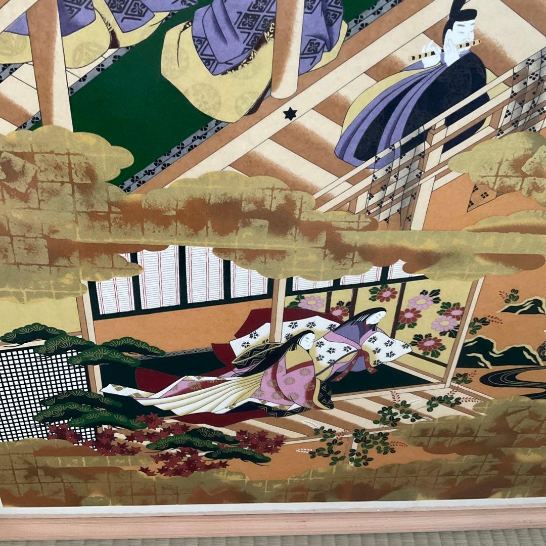 額を特別に作って頂きました。　和紙の作品で大変趣が御座います。