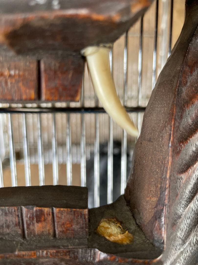 木製彫刻マスク 波状デザイン　一枚物