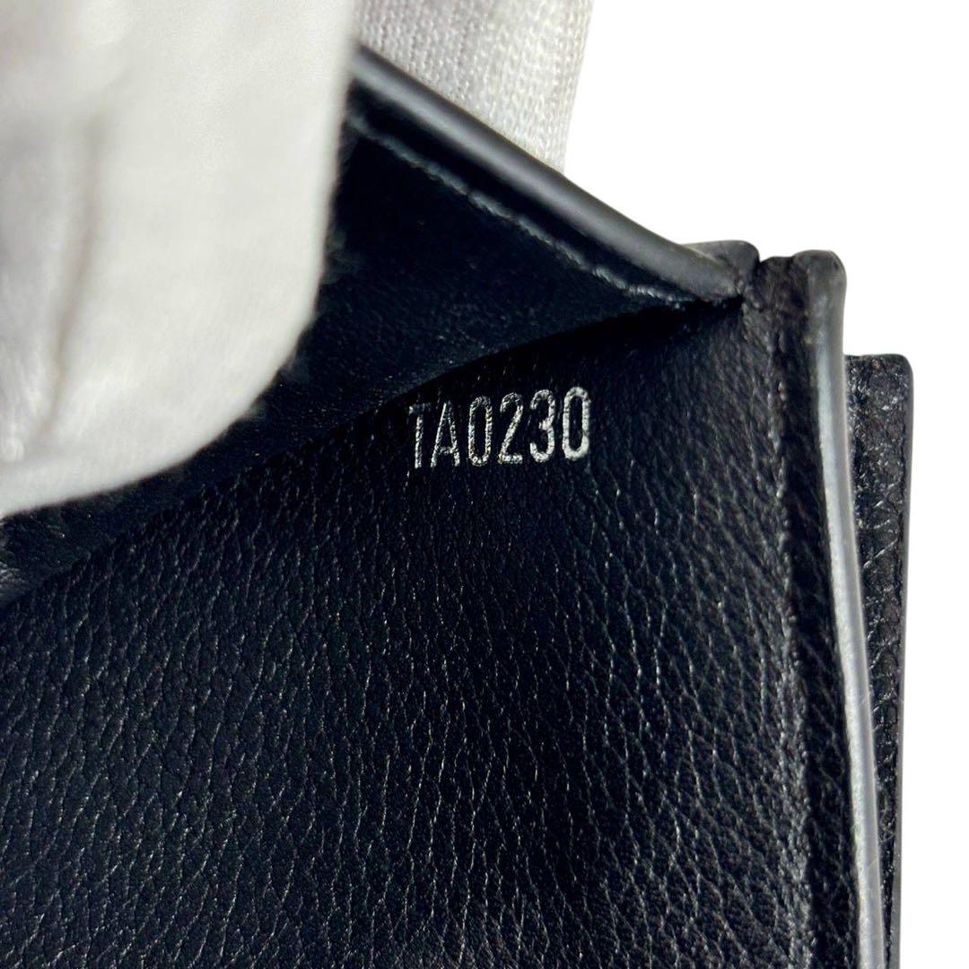 美品 ルイヴィトン マイロックミー 三つ折り財布 ブラック レザー LVロゴ