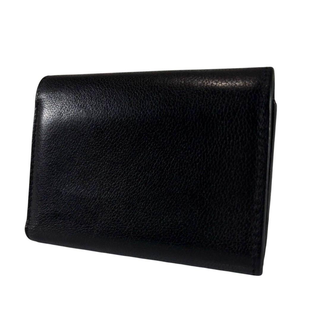 美品 ルイヴィトン マイロックミー 三つ折り財布 ブラック レザー LVロゴ