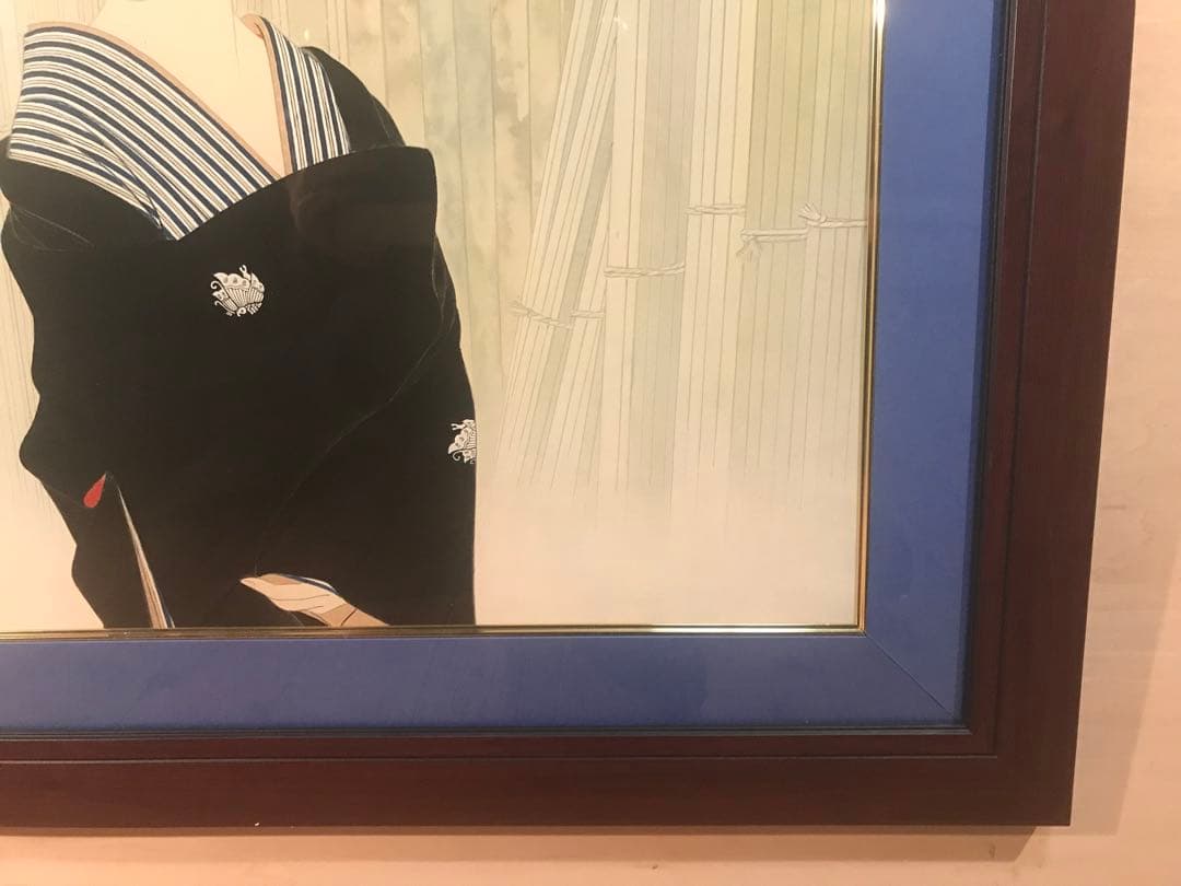 志村立美「木場(Ⅰ)」シルクスクリーン　刷り込みサイン・落款・作品証明シール有り