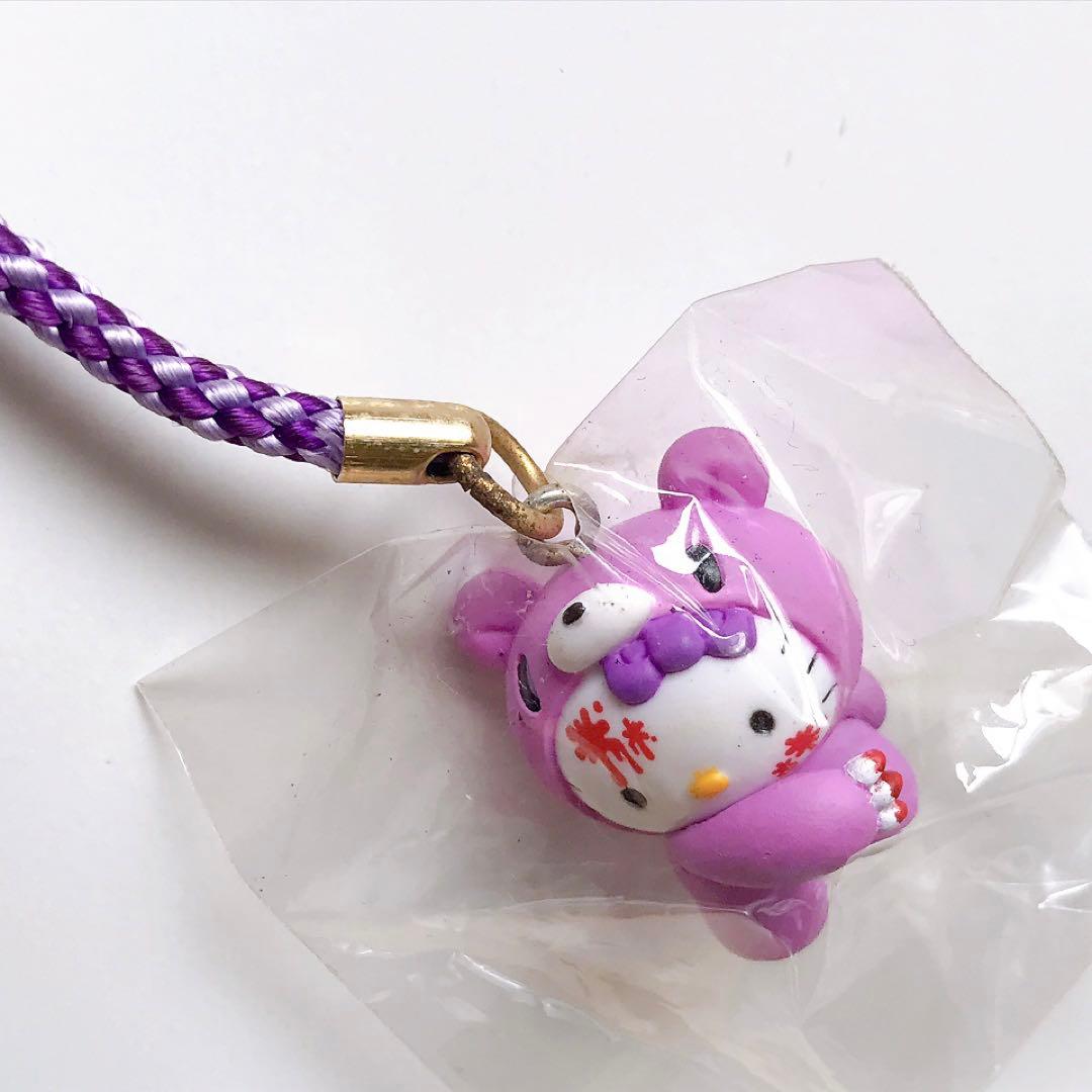 ご当地キティ★北海道限定★グルーミー★クマ★2009年製★ストラップ★根付け★