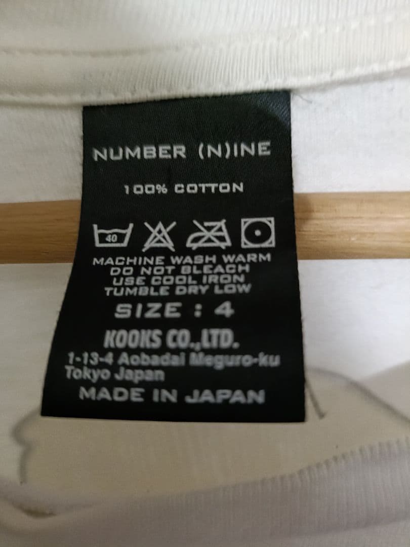 希少 NUMBER (N)INE カート期 ストーンズ 復刻Tシャツ　サイズ4