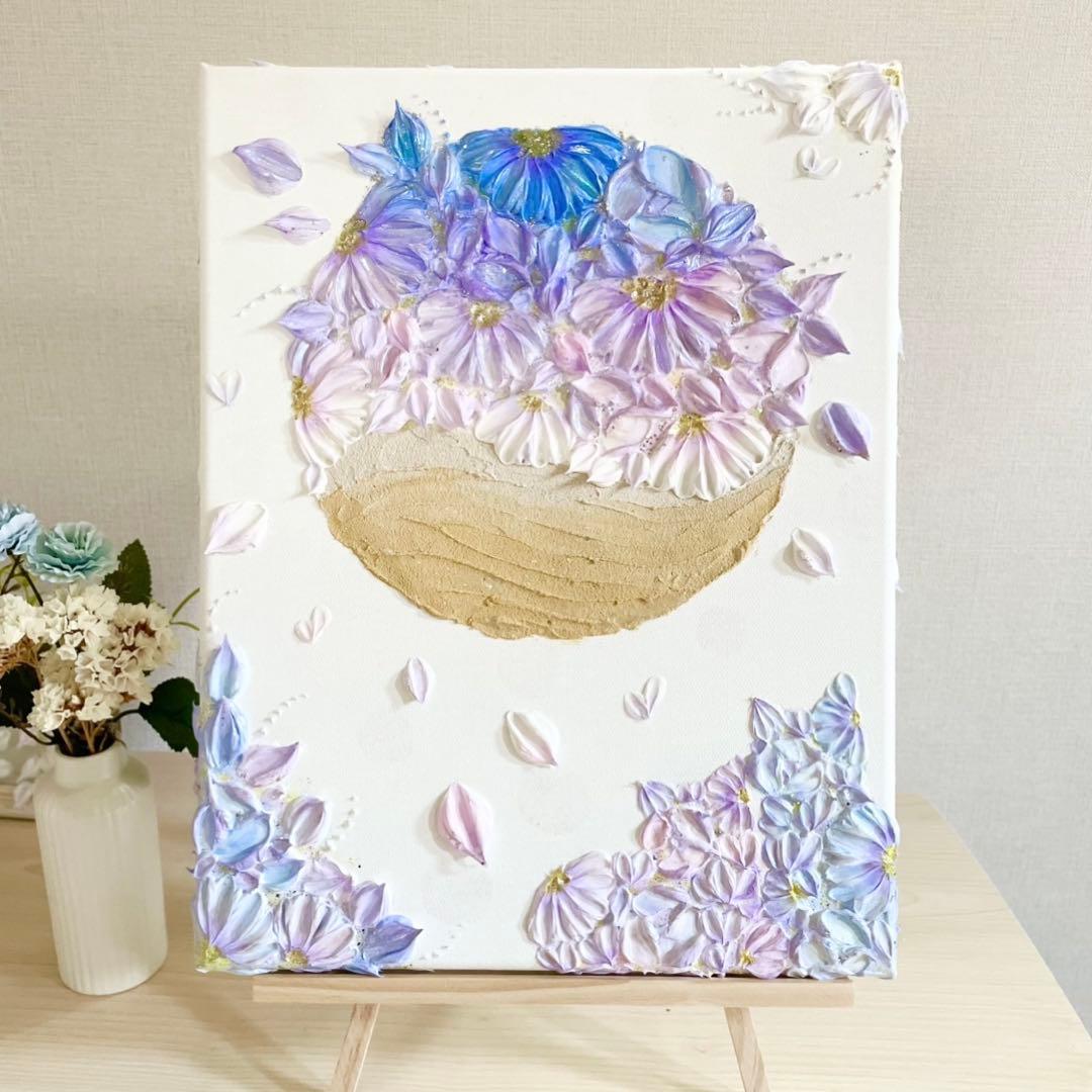 「瞳の夕海」35×27㎝　海のテクスチャーアート　猫好きギフト　結婚祝い