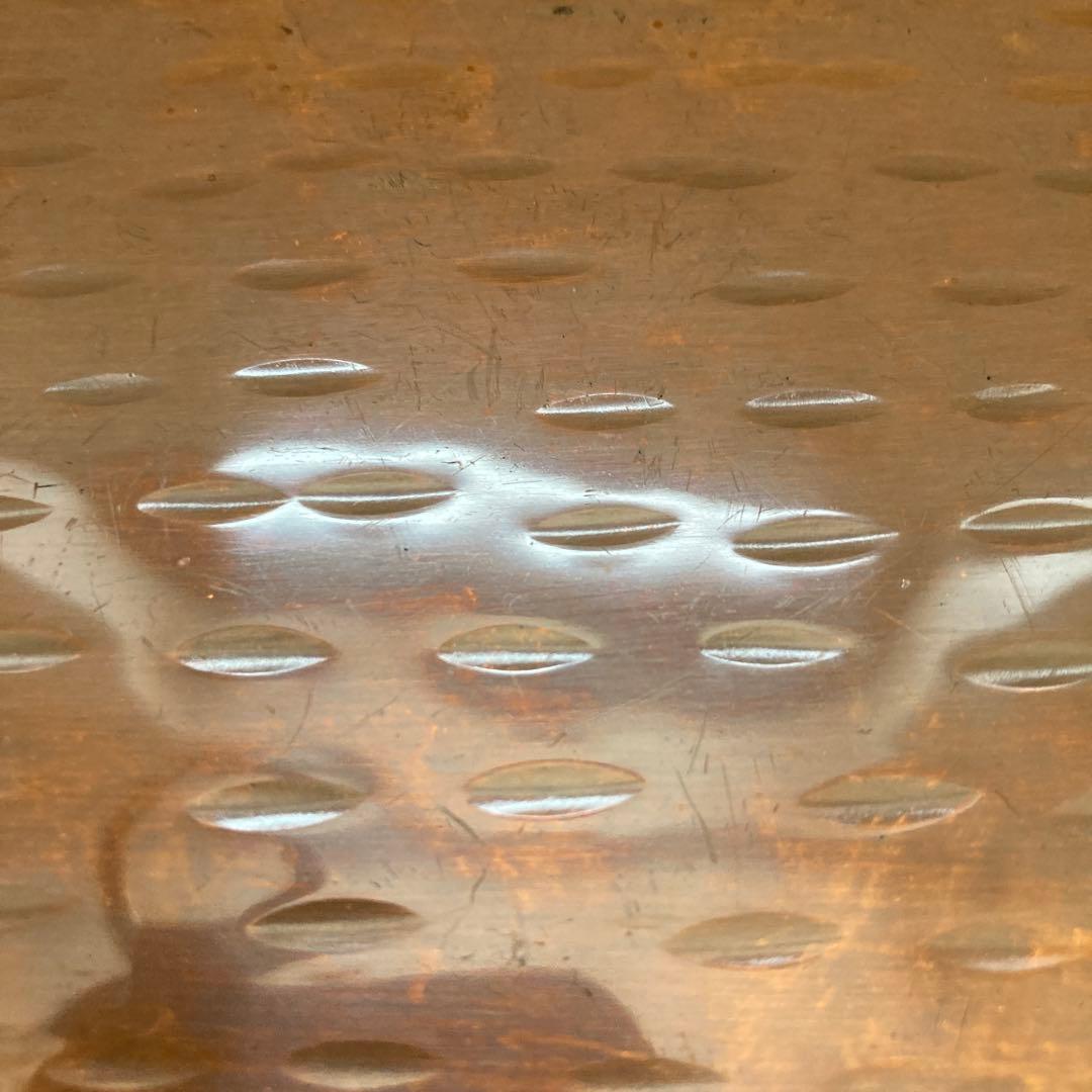 煎茶道具　銅製　打ち出し　急須盆