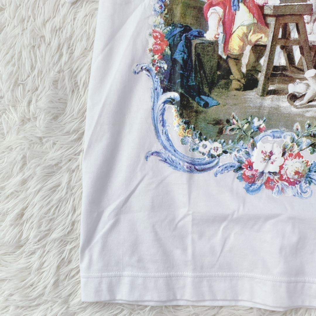 ヴィヴィアンウエストウッド アート プリント Tシャツ オーブ刺繍 大きめ 美品