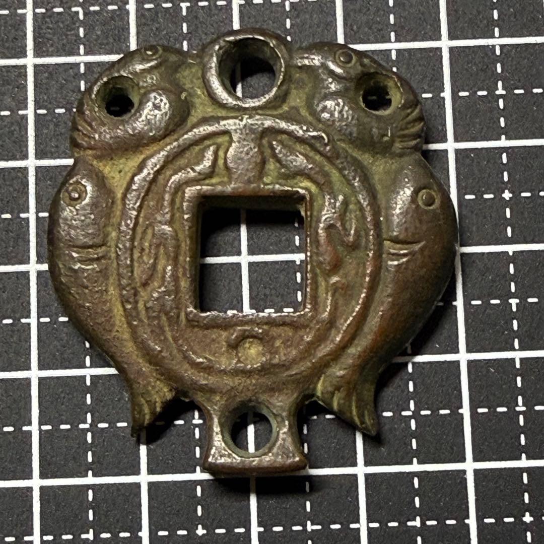 絵銭 双魚 朝鮮別銭 中国花銭 開運 縁起物 古銭 アンティーク コレクション