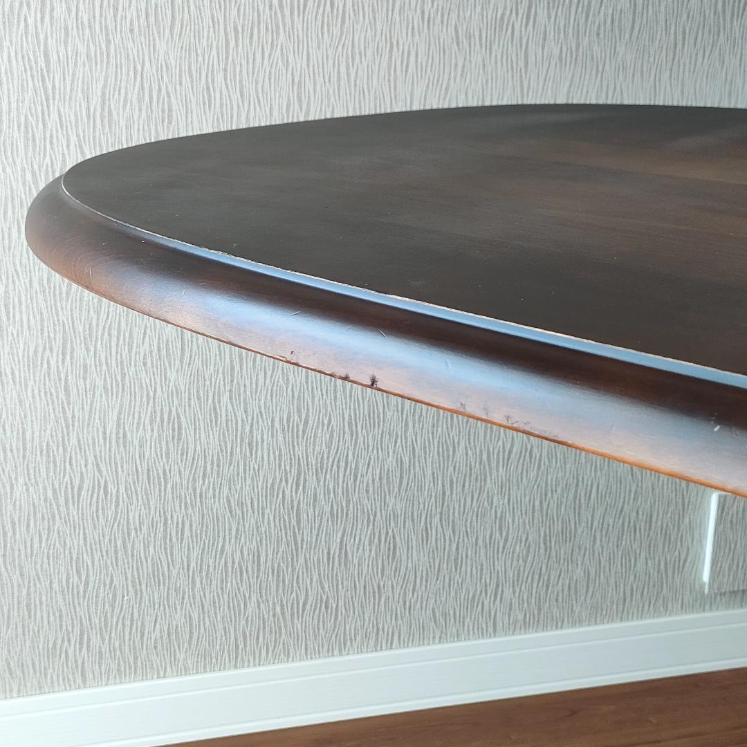 飛騨産業　キツツキマーク　ダイニングテーブル　オーバル型