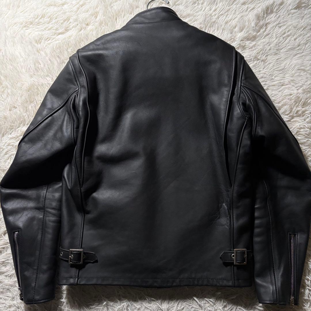 w*a様 未使用級/新型✨schott ライダースジャケット　641 黒　本革