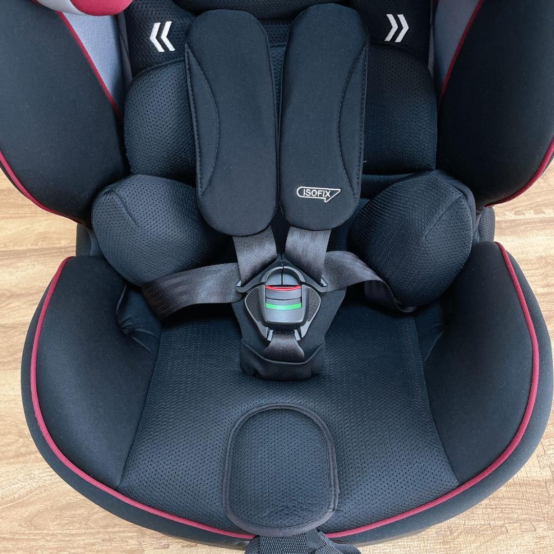【美品】アップリカ フォームフィット　 ラズベリーローズ RD ISOFIX