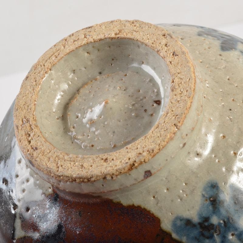 茶道具　染付　微風吹幽松　近聴声愈好　茶碗　清水公照絵付　共箱　V　6609