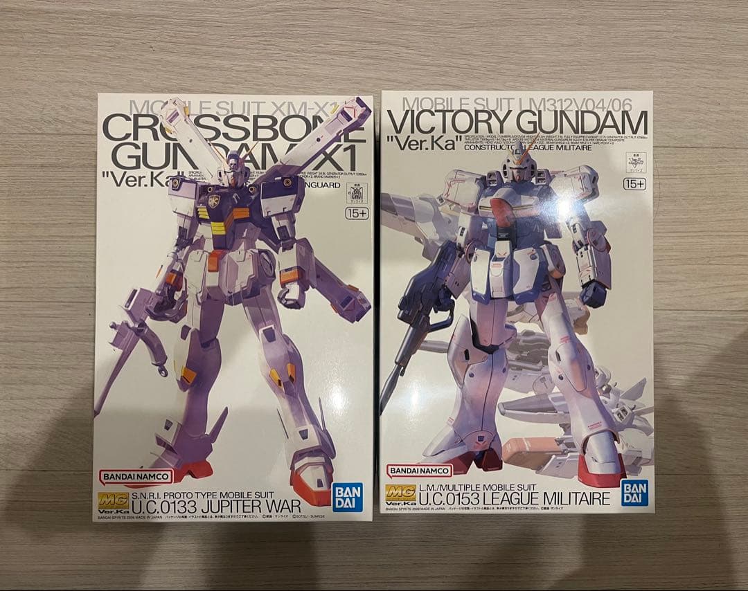 MG Vガンダム Ver.Ka & MGクロスボーンガンダムX-1 Ver.Ka
