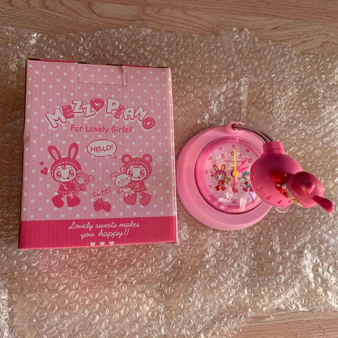 メゾピアノ　ライト付きアラームクロック