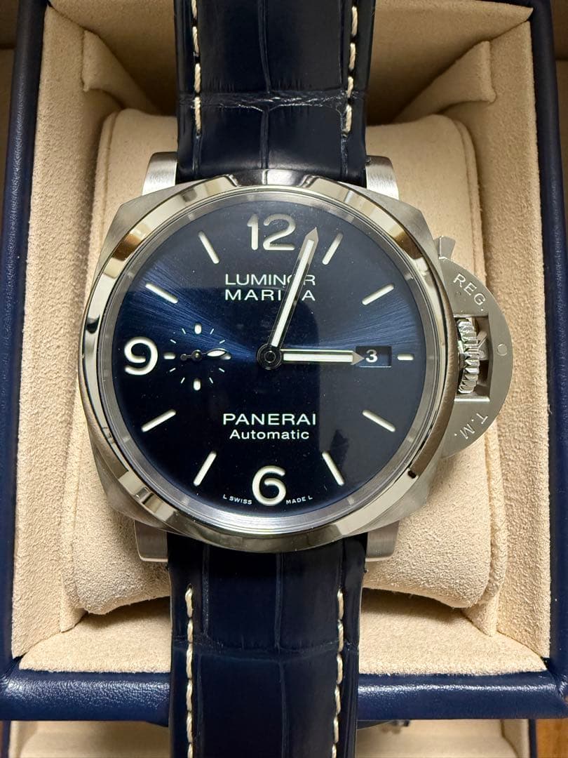 ★*）様 パネライ　ルミノールマリーナ　ブルー　PAM01313 44mm 完品