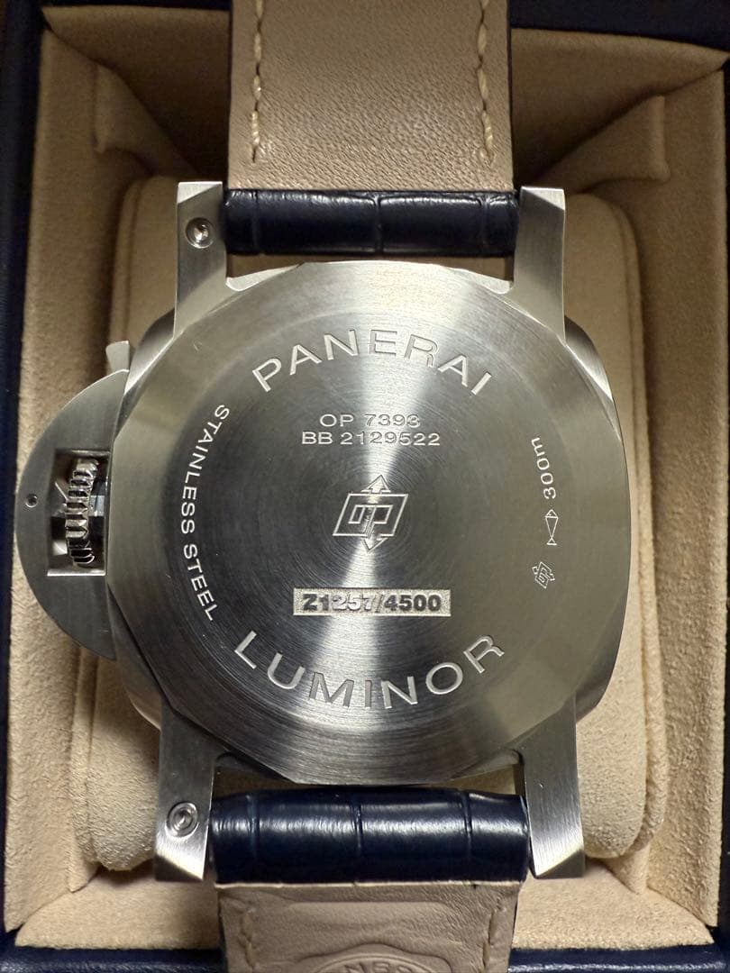 ★*）様 パネライ　ルミノールマリーナ　ブルー　PAM01313 44mm 完品