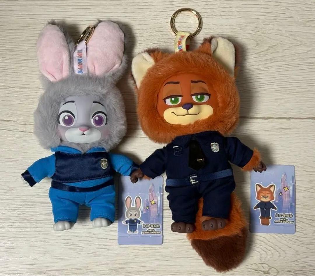 【正規品、警官セット】TOPTOY ズートピア ニック、ジュディ