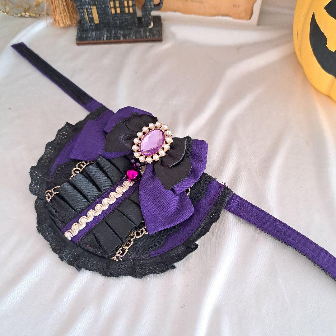 ハロウィン、ゴスロリスタイ(②)わんちゃん猫ちゃん用