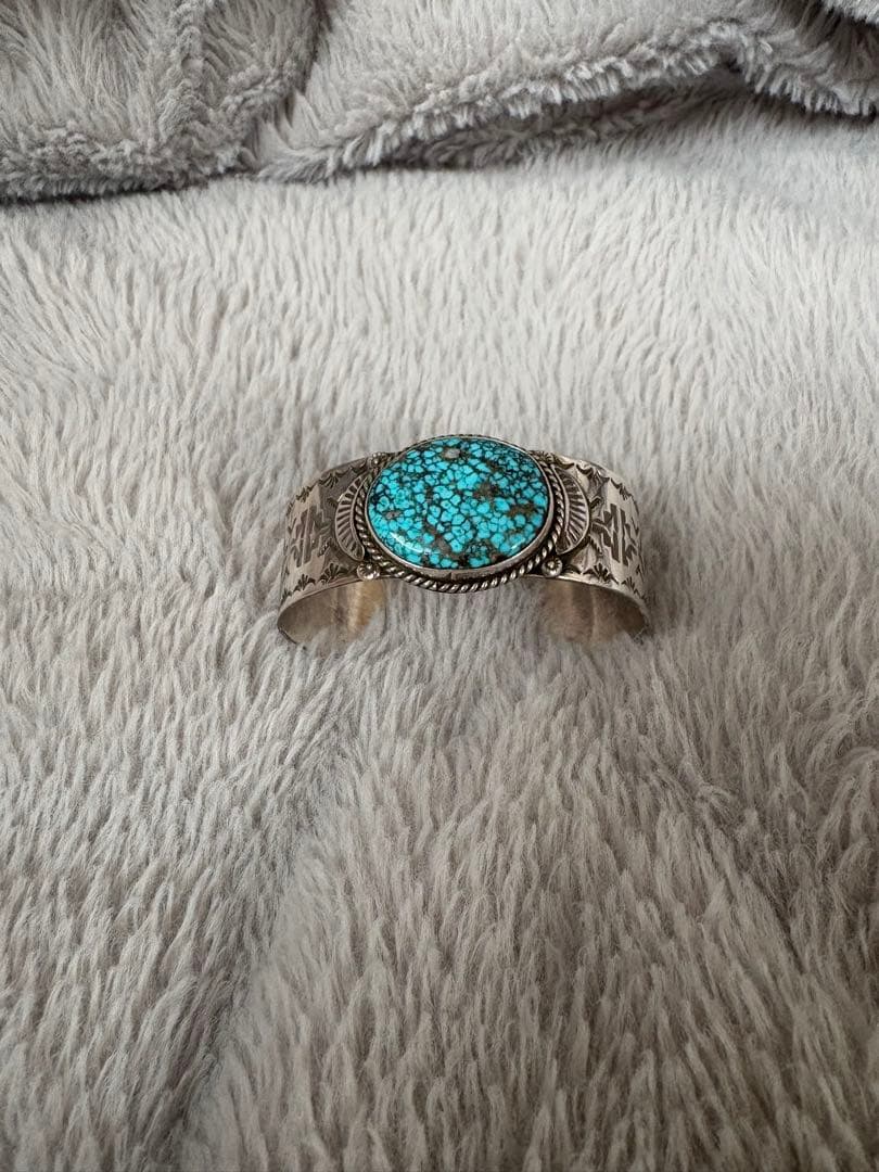 インディアンジュエリー　バングル　silver ターコイズ