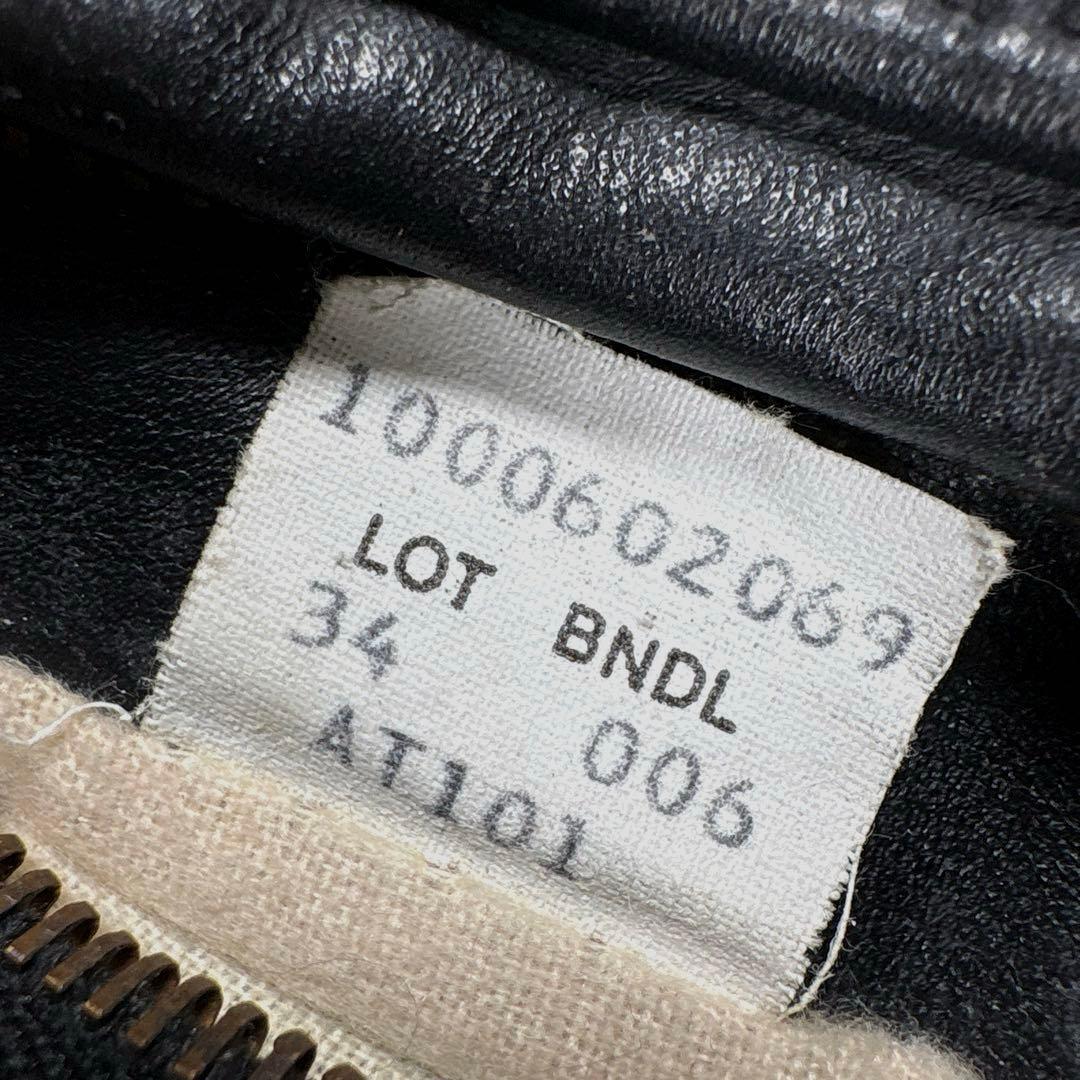 ✨希少・ボアライナー✨ショット　トラッカージャケット　レザー　米国製　袖リブ　黒